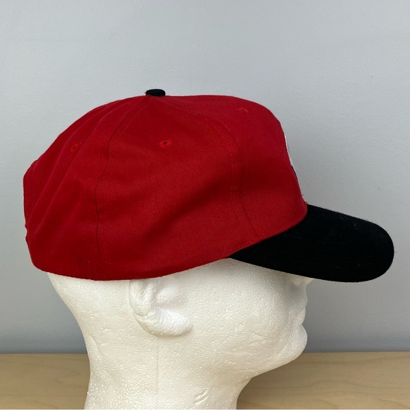 Cincinnati Reds MLB Snapback Hat Logo Athletic Red & Black Embroidered Logo - Picture 4 of 12
